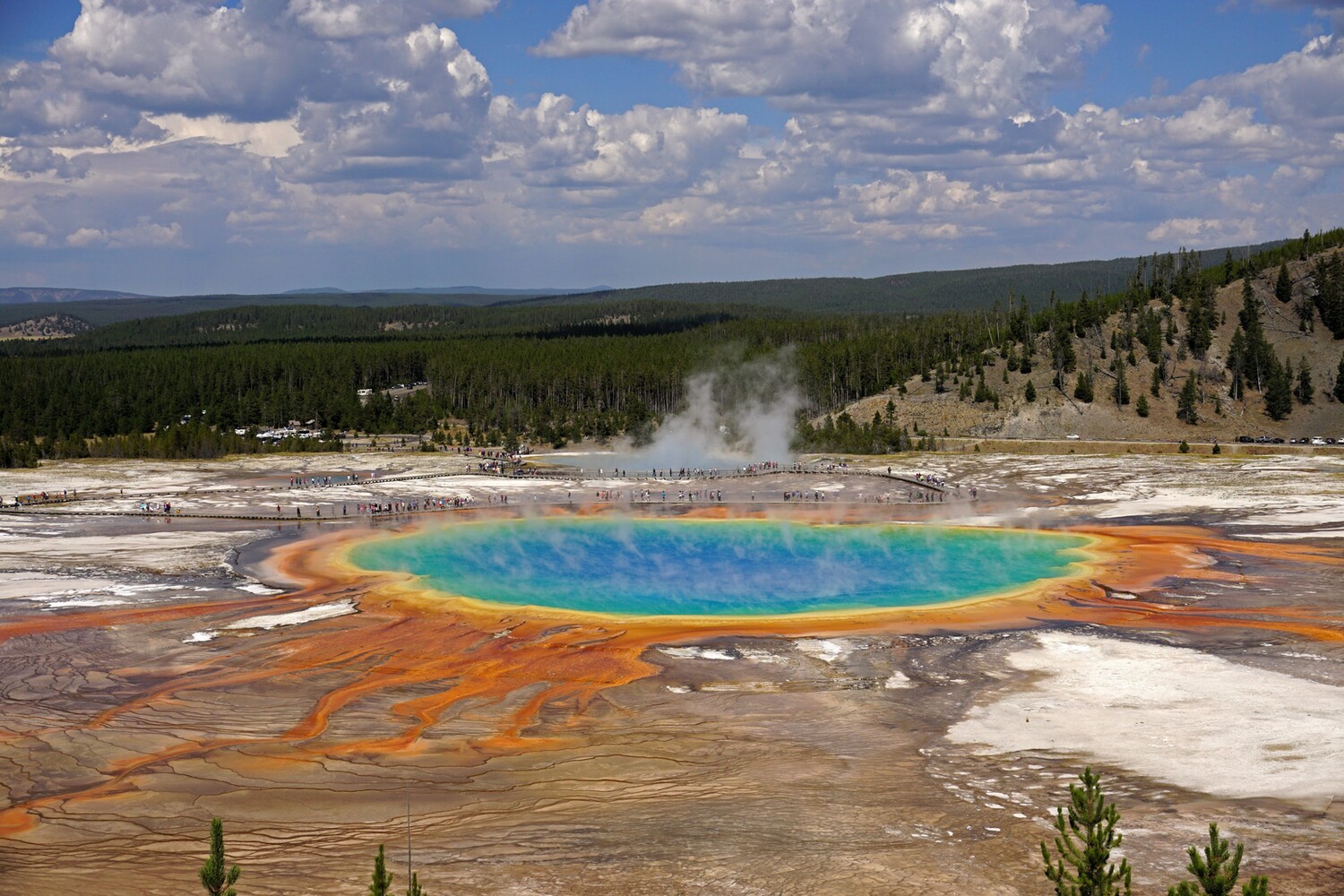 Midway Geysir Basin_Grand Prismatic Spring Overlook